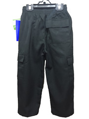 BNWT Boys Sz 4 LWR Brand Black Elastic Waist Cargo Side Pocket School Pants