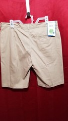 Real School Boys Shorts with pockets & belt loops Khaki color NWT Size 13/14
