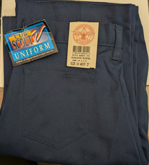 Official BSA Cub Scout Uniform Blue Pants size 14 Waist 27 x 32″ NWT Poly Cotton