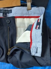 Tommy Hilfiger School Uniform Pants Boys 12 Husky Navy Twill Cotton Mid Rise
