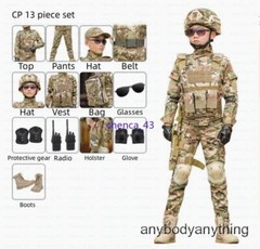 Children’s Spring Autumn Camouflage Suit Special Forces Tactic Training Uniform