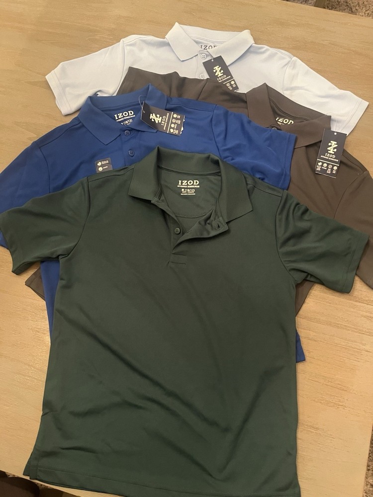 Izod Husky 10/12 School wear Shirt Lot Of 4. 3 With Tags 1 Without Tags.