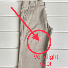 Chaps Boy’s Approved Uniform Tan Flat Front Khaki Chino Pants Size 10Husky