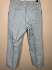 1Boy’s Husky 28 School Uniform Pants Straight Leg Beige Adjust Waist Khaki #1