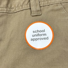 Wonder Nation Boys Uniform Shorts Khakis Size 18 Flat Front Adjustable Waist