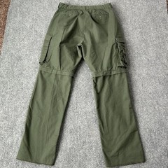 Boy Scouts Of America Pants Youth 34 Green Convertible Cargo Unhemmed