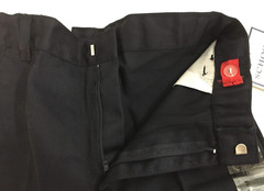 Kids Unisex Navy Blue Classic Uniform Shorts, Adjustable Waist 3 pockets