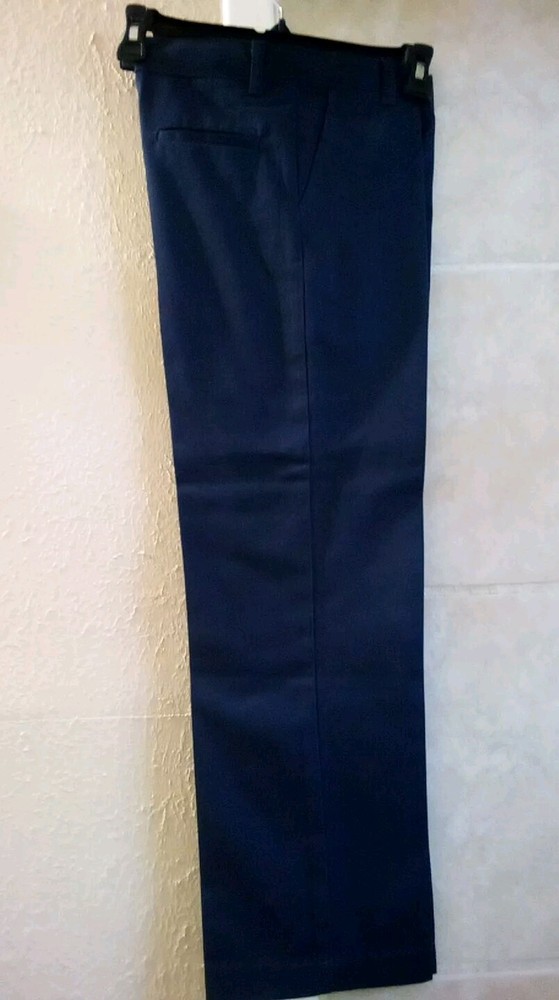 GEORGE Boys Navy Blue School Uniform Pants -Adjustable Waist, Size 8 EUC