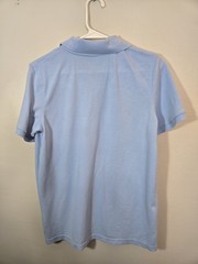 Cat & Jack Boys Uniform Polo Shirt Light Blue L (12/14) Husky Short Sleeve