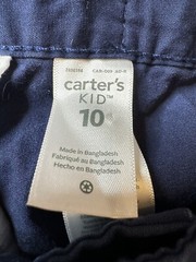 Carter’s Boy’s Navy Blue Uniform Shorts Size 10, 7.5” Inseam EUC