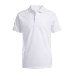 Izod Boys School Approved Short Sleeve Polo Shirt NWT Size 6 or 7 White Black