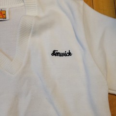 Vintage A+ BY Sai School Apparel White Knit Sweater Size Small FENWICK Unisex