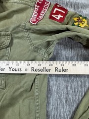 Vintage Boy Scouts Of America Shirt Green Sanforized Uniform Patches Quinnipiac