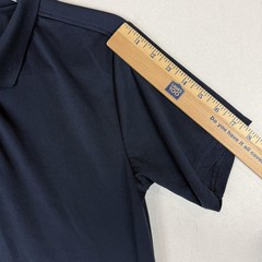 IZOD Polo Shirt Boys 18-20 Blue Uniform Short Sleeve Knit Schoolwear Regular Fit