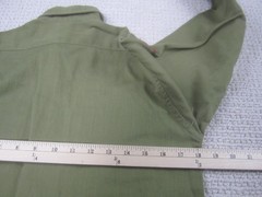 Vintage Boy Scouts Of America Shirt Youth Medium Green Uniform Patches 60s
