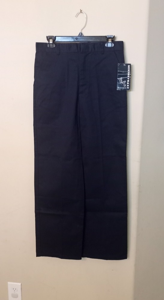 French Toast Boys’ Pleated Relax Fit Pull on Wrinkle No More Uniform Sz 18 W 30