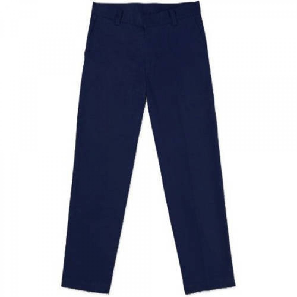 George Boys Flat Front Pants Double Knee Reinforcement Dark Navy Size 5 -A4-