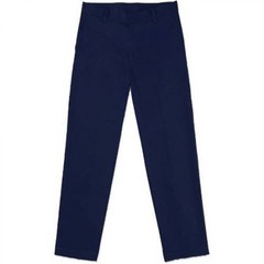 George Boys Flat Front Pants Double Knee Reinforcement Dark Navy Size 5 -A4-