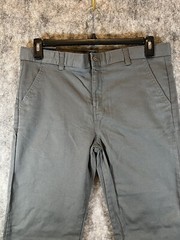 Chaps Boy’s Pants 20 Husky Grey Flat Front Stretch Adjustable Waist School NWT