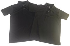 CHAPS Approved Schoolwear~Lot of 2~Boy’s Short Sleeve Polo Shirts~Size M (10-12)