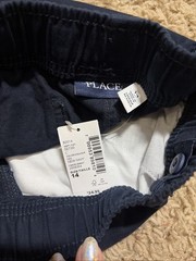 Pair Of NWT The Children’s Place Boys 14 Tan Navy Cargo Pants Slip On Uniform