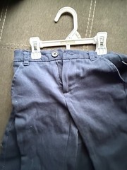 NWT blue navy school uniform pants shorts lot adjustable waist 6 pieces
