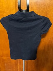 IZOD Approved Schoolwear Navy Blue Polo Shirt Medium 10 12 Uniform Top
