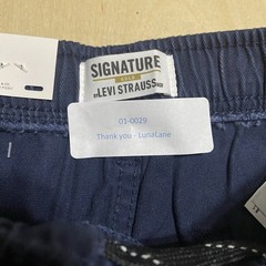 Levi Strauss Boys’ Size Medium Flex Stretch School Uniform Shorts in Blue