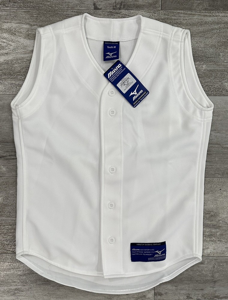 Mizuno Youth Serious Performance Sleeveless Jersey Size Medium Brand New