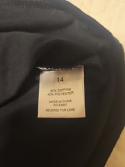 Authentic Galaxy School Uniforms, Black Polo, Size 14