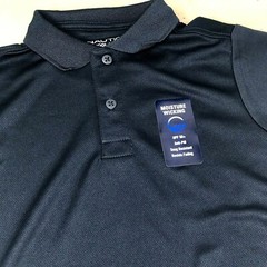 Nautica Polo Shirt Navy Blue Kids Size Large 6 Apparel Short Sleeve Performance