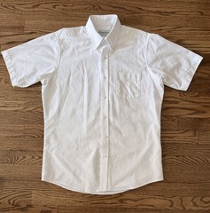 EUC Flynn O’Hara Boys White Button-Front Uniform Shirt Youth XL 18 20