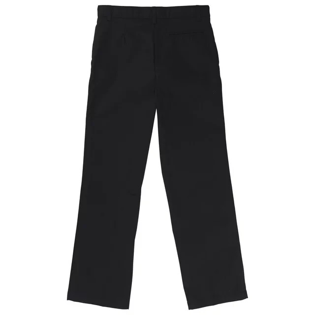 French Toast School Uniform Adjustable Waist Relaxed Fit Pants Boys 6 Black