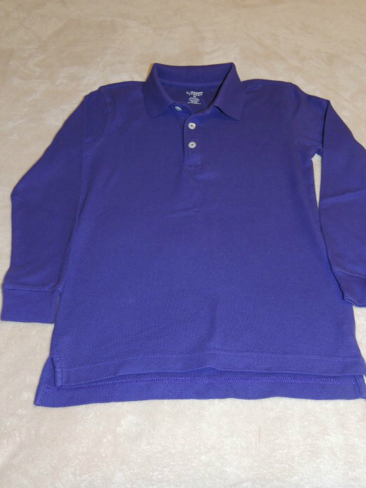 Purple French Toast Uniform Knit Shirt Boys Size 10