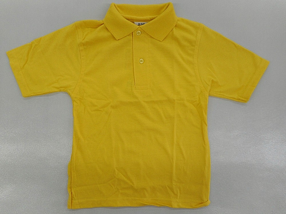 Boys A+ Yellow Short Sleeve Uniform/Casual Polo Shirt Size Youth XSmall (4/5)