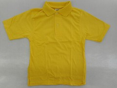 Boys A+ Yellow Short Sleeve Uniform/Casual Polo Shirt Size Youth XSmall (4/5)