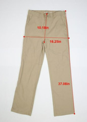 Old Navy Straight Chino Khaki Tan Pants Built In Flex Uniform Youth Boys 14