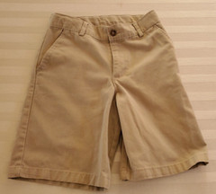 Izod Beige Brown Uniform Shorts size 12R Cotton X2