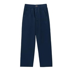 Boys School Uniform Pants Elastic Back Waistband Dress 9-10 Years Navy
