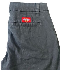 Dickies Front Relaxed Fit Uniform Casual Shorts Black Kids Size 5