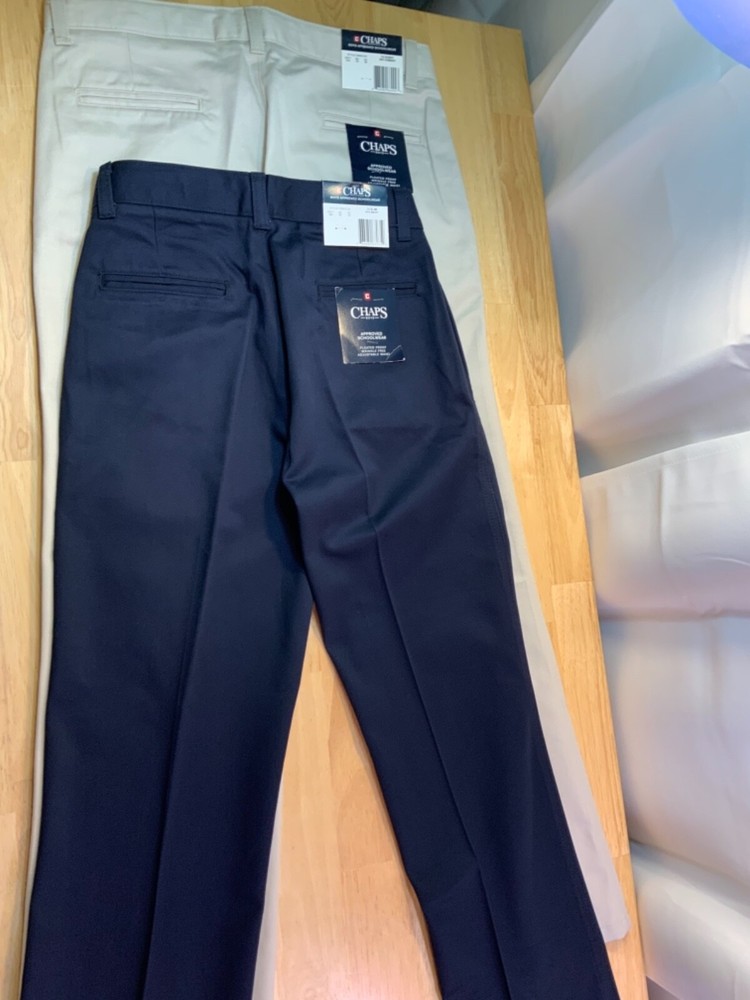 New Boy’s Chaps Approved Schoolwear Pants Pleated Front*