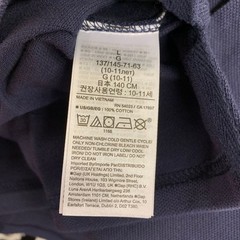 GAP Organic Cotton Uniform Polo Shirt Kids Size L Navy