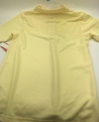 Boys Polo Shirt Size 10/12 Large Buttons Yellow Children Kids