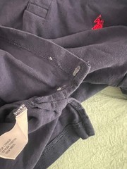 U.S. Polo Assn Navy Blue Polo Shirt School Uniform Preppy Classic Boys Medium