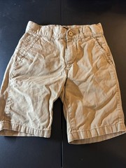 L@@K – Boys Khaki Children’s Place School Uniform Shorts Sz 7 Slim Adj waist