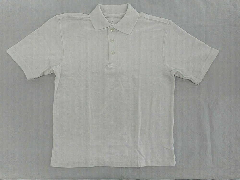 Boys R/K White Uniform/Casual S.S. Polo Shirts Sz S7/8, M10/12 & L14/16