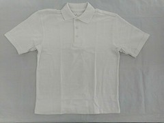 Boys R/K White Uniform/Casual S.S. Polo Shirts Sz S7/8, M10/12 & L14/16