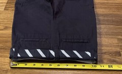 NWT-GYMBOREE Boys Navy Blue School Uniform Pants W/ Belt ADJ Waist SZ 4