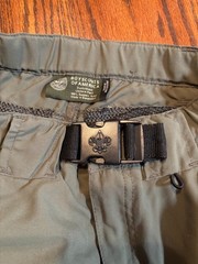 Boy Scouts of America Green Switchback Youth Medium Uniform Pants w/ Belt