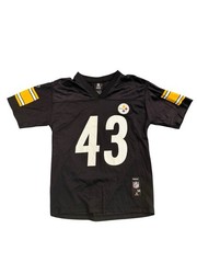 NFL Pittsburgh Steelers Football Jersey #43 Troy Polamalu Size: M (YOUTH)